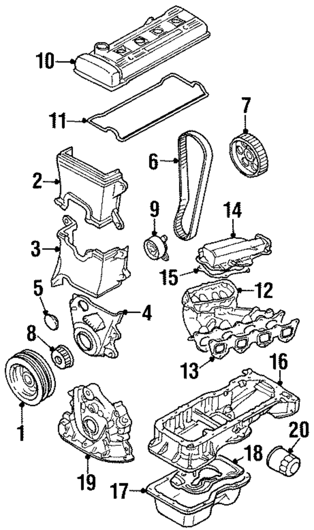 1130215050 - : Engine Timing Cover for Toyota Image