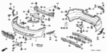 90149SDA003 - Interior/Bumper: BOLT, BUMPER for Honda Image
