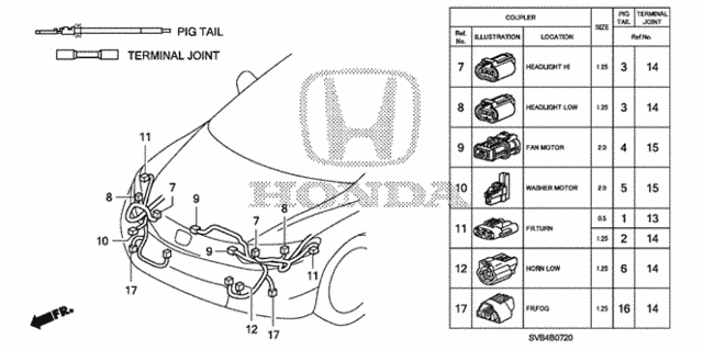 Electrical Connector (FR.) for 2011 Honda Civic #0