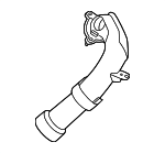 2540980600 - Engine: Air Tube for Mercedes-Benz Image