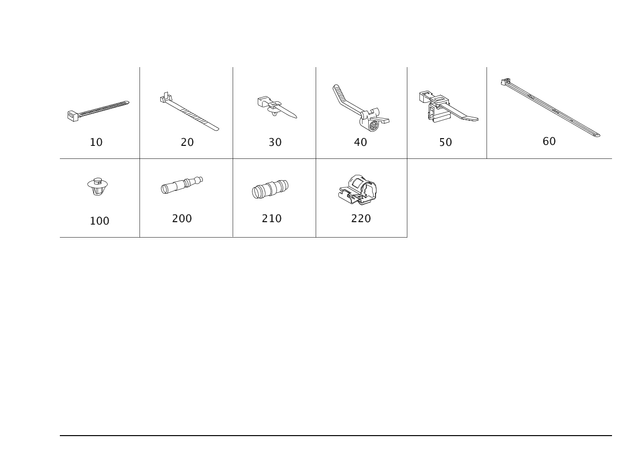 949974603 - Electrical Equipment and Instruments: Cable Tie for Mercedes-Benz: R320, R350, R500, SLK280, SLK300 Image image