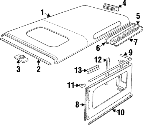 Roof for 1997 Land Rover Defender 90 #0