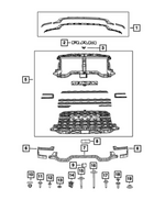 68597717AA - Exterior Ornamentation: Camera Bracket for Mopar Image
