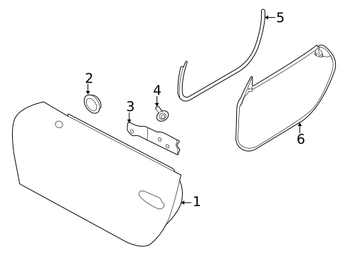 Door & Components for 2023 Porsche 911 #0