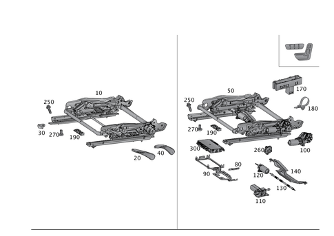 Seat Adjuster for 2012 Mercedes-Benz SLK250 #0