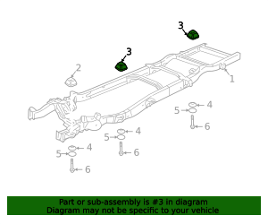 Upper Body Mount Cushion 25728543 GM | GMPartsDirect.com