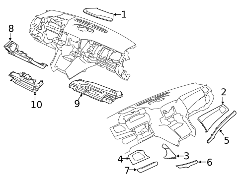 Instrument Panel Components for 2016 Chevrolet Caprice #0
