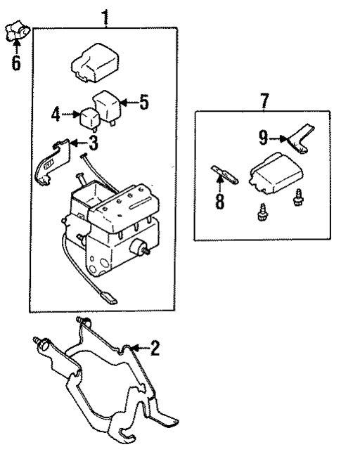 Anti-Lock Brakes for 1996 Subaru Legacy #0