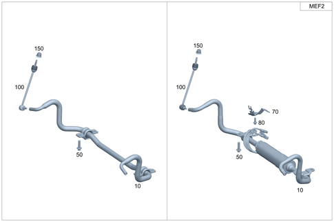 Front Torsion Bar for 2025 Mercedes-Benz EQE AMG SUV #0