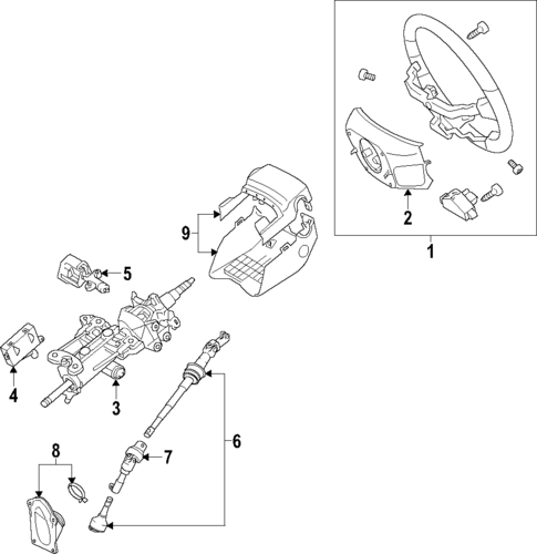 Steering Column for 2017 Lexus LS460 #0