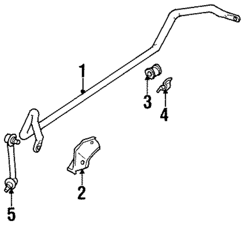 Stabilizer Bar & Components for 1996 Acura SLX #0