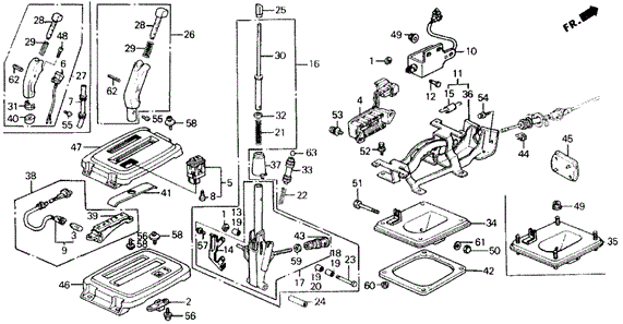 Select Lever for 1991 Honda Prelude #0