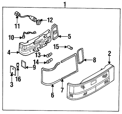 Rear Lamps for 1986 Nissan Maxima #0