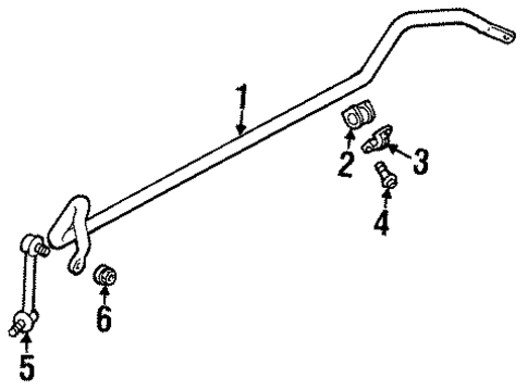 Stabilizer Bar & Components for 2002 Isuzu Rodeo #0