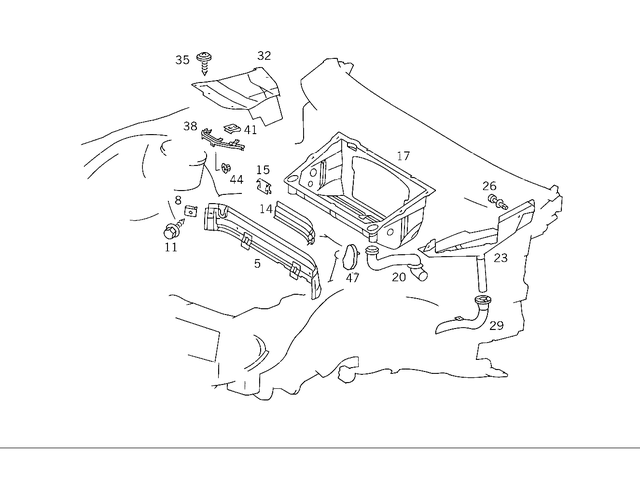 1296200178 - Front Panel: Partition for Mercedes-Benz Image image