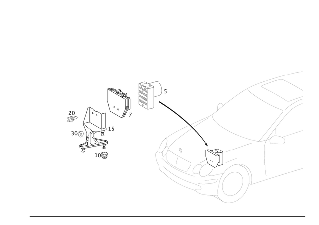 44316212 - Brakes: Hydraulic Unit for Mercedes-Benz Image image