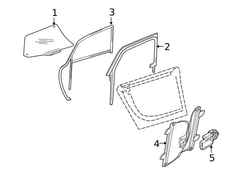 Rear Door for 2009 Audi A8 Quattro #1