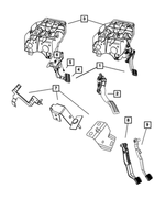55398038AA - : Adjustable Pedal Assembly for Mopar Image
