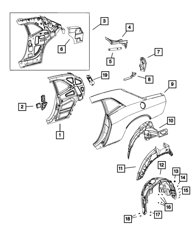 4878808AA - Body Sheet Metal Except Doors: Tapping Plate, Right for Mopar Image image