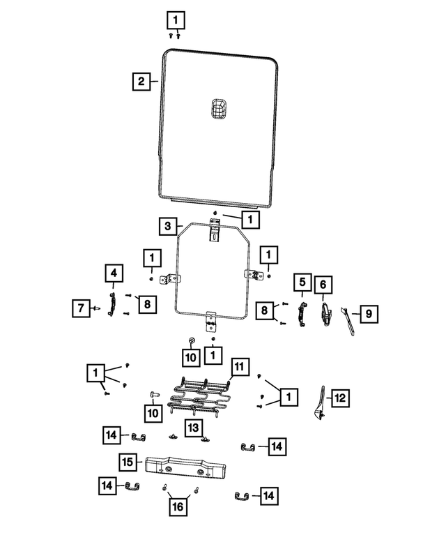 68566487AB - Interior Trim: Armrest Detent for Mopar Image