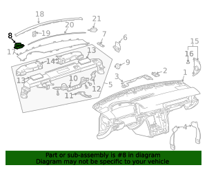 3D1-857-071 - High-Quality Instrument Panel Mounting Bracket for 2004 ...