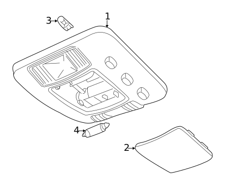 Overhead Console for 2004 Land Rover Freelander #0