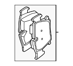 34208842965 - Brakes: Brake Pads for BMW Image