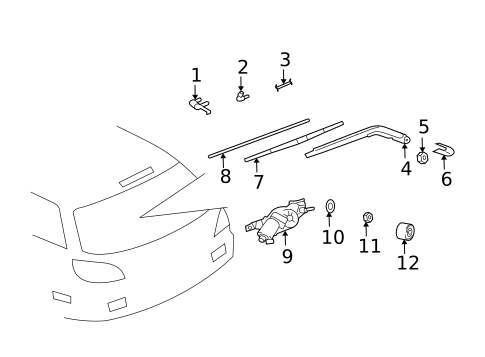 Washer Components for 2004 Mitsubishi Lancer #0