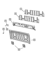 68518547AA - Body Sheet Metal Except Doors: Cab Back Reinforcement for Mopar Image