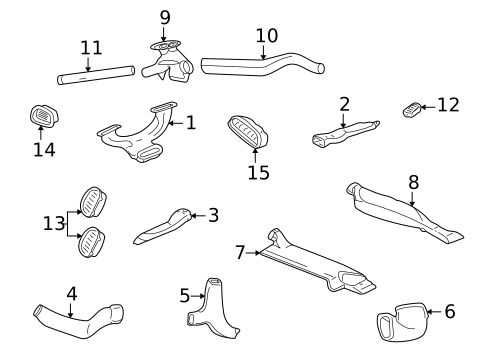 Ducts for 2002 Chrysler Concorde #0