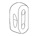 18215SJAA51 - Exhaust: Muffler &amp; Pipe Hanger for Honda: Accord, Civic, CR-V, HR-V, Odyssey, Pilot, Ridgeline Image