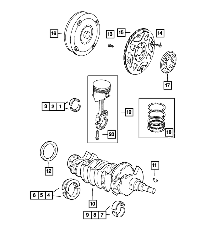 4471933 - Engine 2.4L Four Cylinder: Drive Plate Backing Plate for Mopar Image
