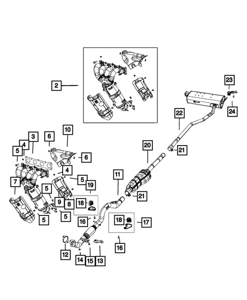 Exhaust System for 2022 Jeep Compass #0