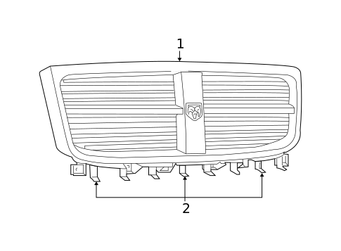 Grille for 2009 Dodge Durango #0