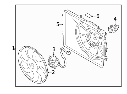 Cooling Fan for 2012 Kia Sportage #0