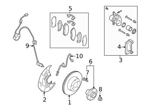 Brake Components for 2005 Subaru Forester #1