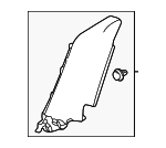 84191TBAA01ZC - : Lower Trim Panel for Honda: Civic, Insight Image