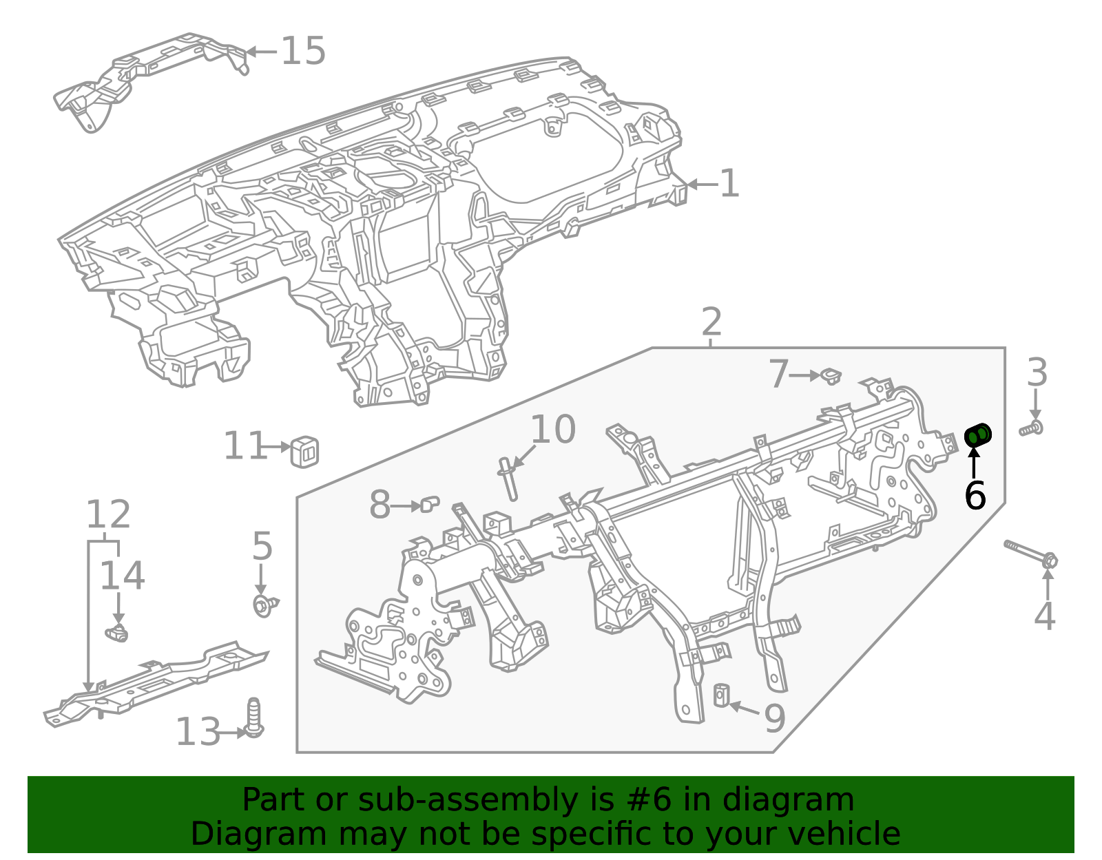 2020-2026 Cadillac CT4 Instrument Panel Nut 11611894 GM | GMPartsDirect.com