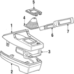 MB756964 - Body: Console for Dodge: Colt Image