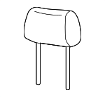 1C0881901AB5QT - Body: Headrest for Volkswagen: Beetle Image