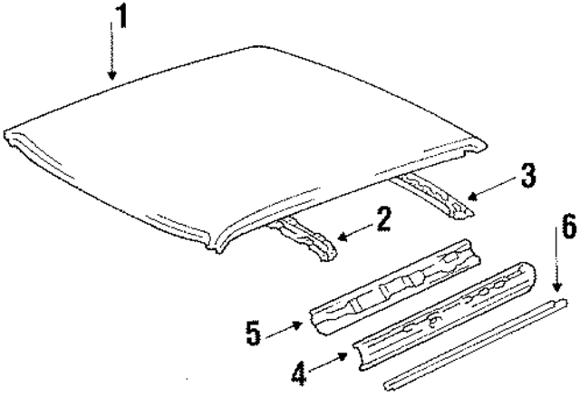 94843238 - Body: Roof Panel for GM Image