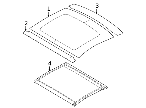 Glass & Hardware for 2009 Ford Mustang #1