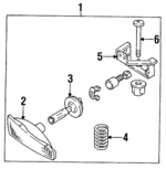 5976552 - : Fog Lamp Assembly for Oldsmobile: Silhouette Image