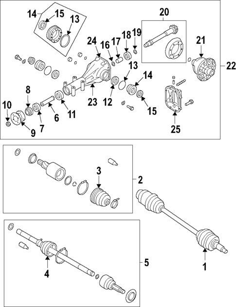 Rear Axle for 2018 Subaru Legacy | Subaru Online Parts