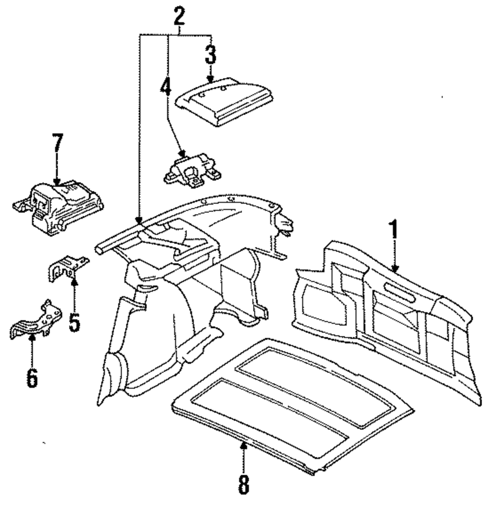まぁページ EA01-68-310C-02 - 1992-1995 Mazda MX-3 - Luggage Cover | Mazda