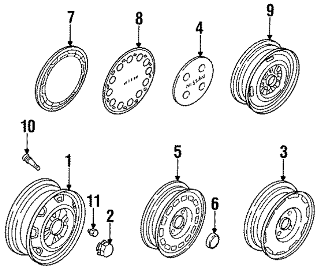 4031553A01 - : Hub Cap for Nissan Image