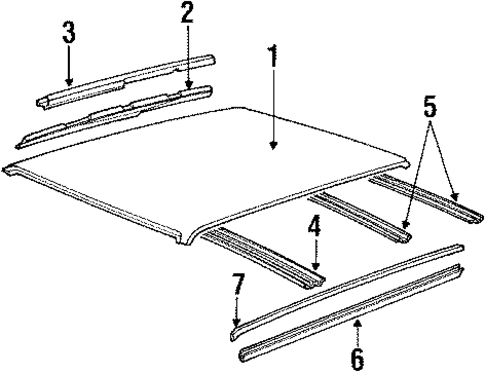 Roof & Components for 1988 Chevrolet Celebrity #0