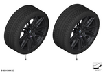 36115BB1755 - Retrofitting / Conversion / Accessories: Tpm Wheel with Tire Winter Jet Black for BMW Image