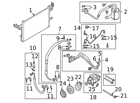 A/C Accumulator/Receiver Drier for 2009 Lincoln MKS #0