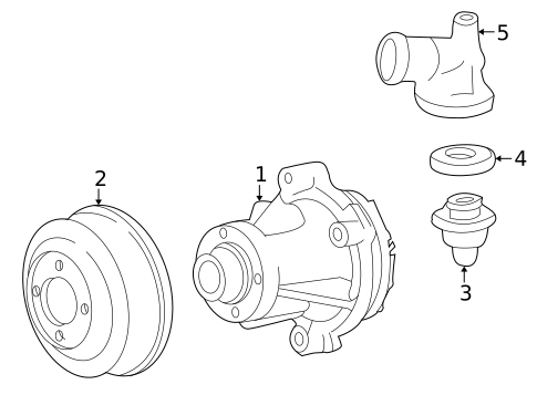 Thermostat & Housing for 2002 Lincoln Blackwood #0